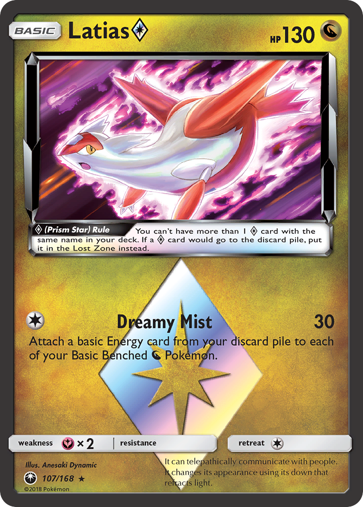 Latias (107/168) (Prism Star) [Sun & Moon: Celestial Storm] | Gear Gaming Bentonville