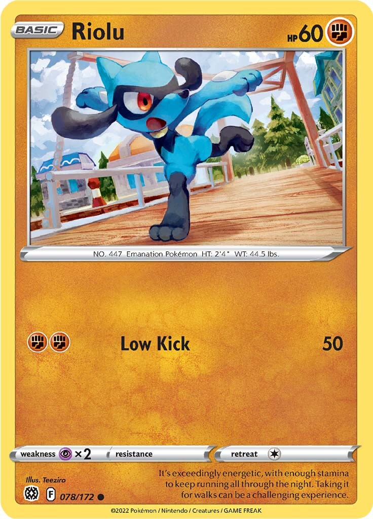 Riolu (078/172) [Sword & Shield: Brilliant Stars] | Gear Gaming Bentonville