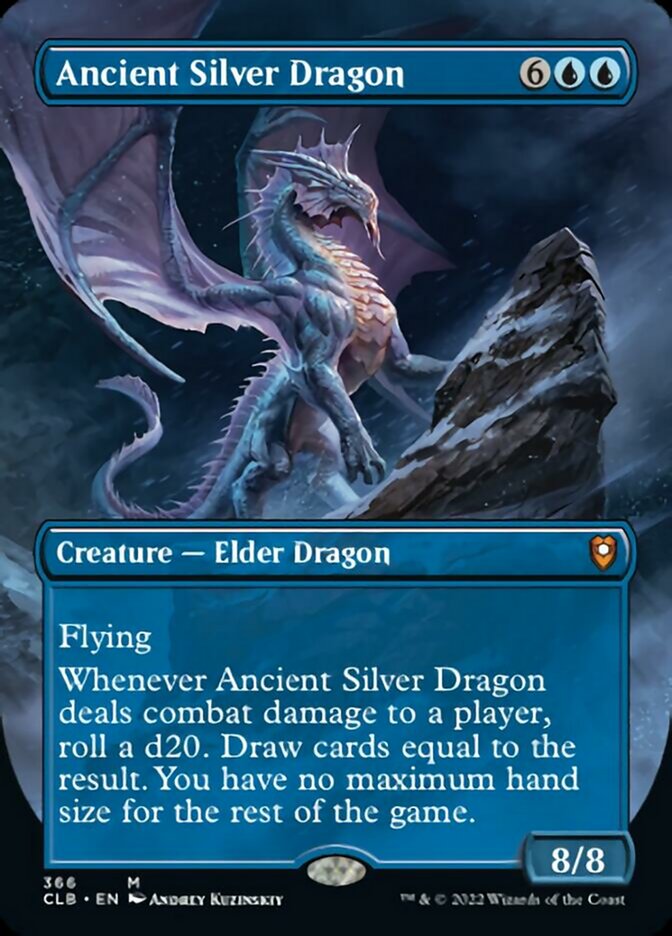 Ancient Silver Dragon (Borderless Alternate Art) [Commander Legends: Battle for Baldur's Gate] | Gear Gaming Bentonville