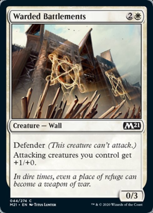 Warded Battlements [Core Set 2021] | Gear Gaming Bentonville