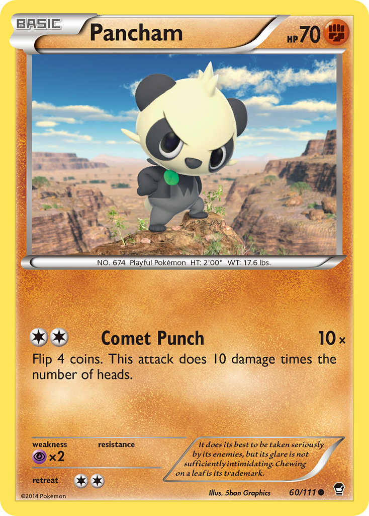 Pancham (60/111) [XY: Furious Fists] | Gear Gaming Bentonville