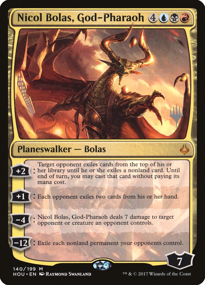 Nicol Bolas, God-Pharaoh (Promo Pack) [Hour of Devastation Promos] | Gear Gaming Bentonville