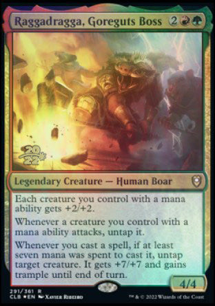 Raggadragga, Goreguts Boss [Commander Legends: Battle for Baldur's Gate Prerelease Promos] | Gear Gaming Bentonville