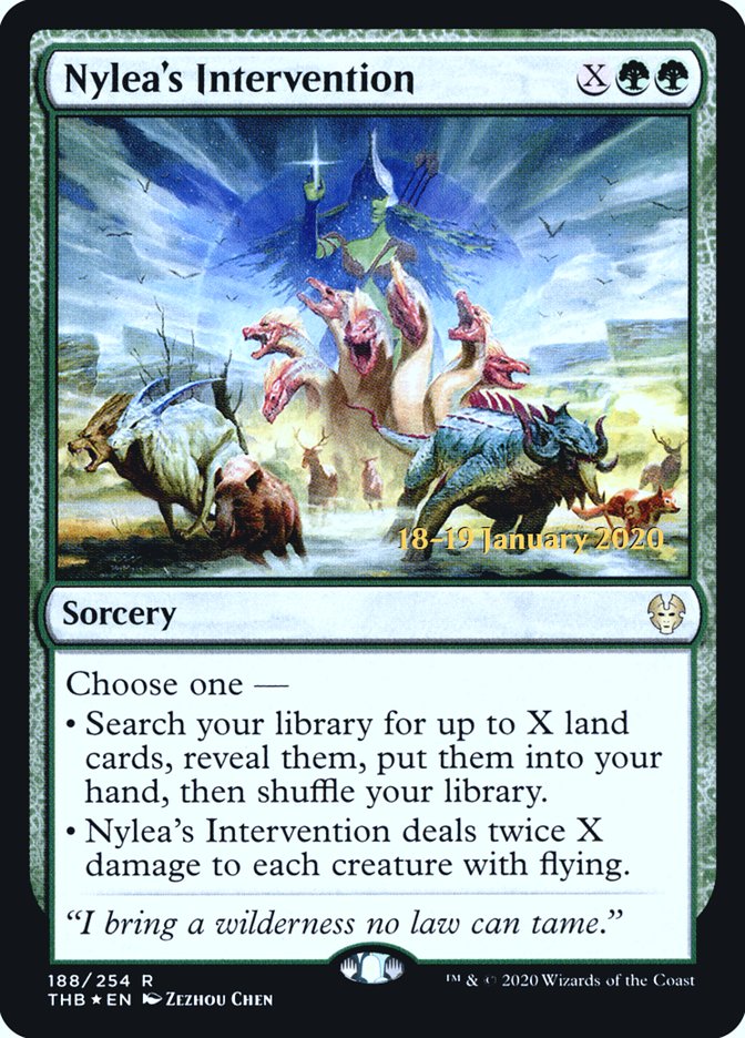 Nylea's Intervention [Theros Beyond Death Prerelease Promos] | Gear Gaming Bentonville