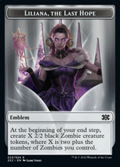 Liliana, the Last Hope Emblem // Spirit Double-sided Token [Double Masters 2022 Tokens] | Gear Gaming Bentonville