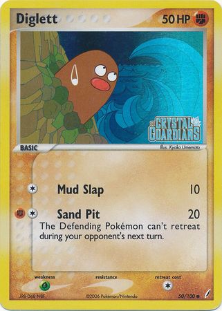 Diglett (50/100) (Stamped) [EX: Crystal Guardians] | Gear Gaming Bentonville