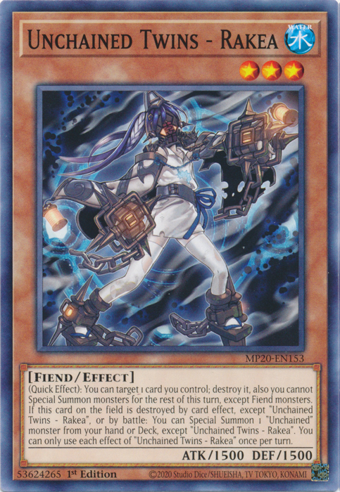 Unchained Twins - Rakea [MP20-EN153] Common | Gear Gaming Bentonville