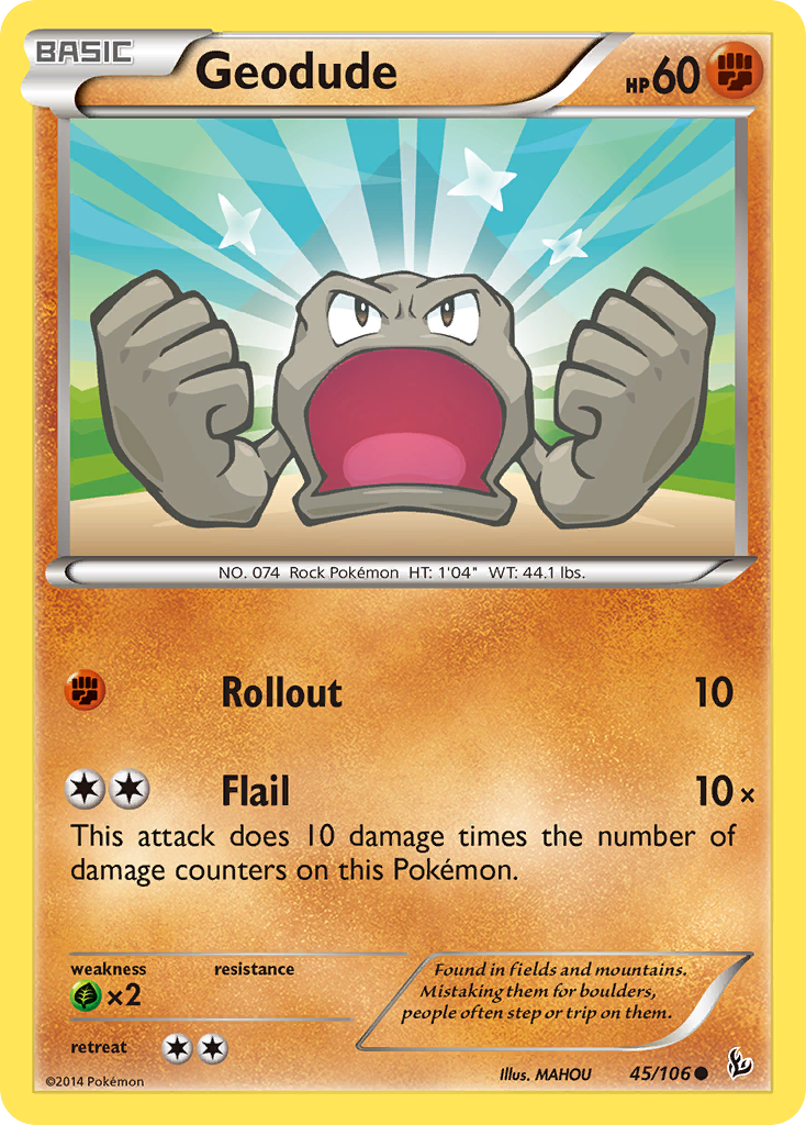 Geodude (45/106) [XY: Flashfire] | Gear Gaming Bentonville