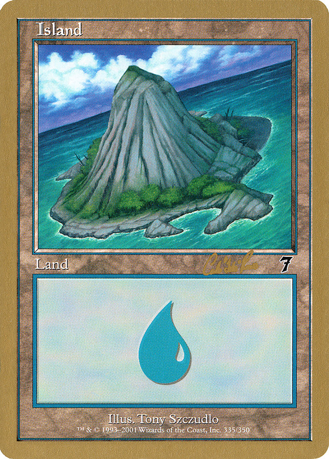 Island (cr335b) (Carlos Romao) [World Championship Decks 2002] | Gear Gaming Bentonville