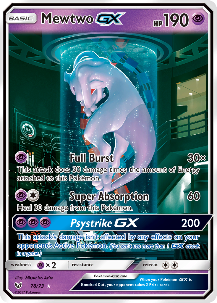 Mewtwo GX (78/73) [Sun & Moon: Shining Legends] | Gear Gaming Bentonville