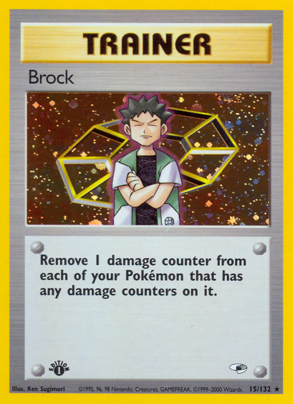 Brock (15/132) [Gym Heroes 1st Edition] | Gear Gaming Bentonville