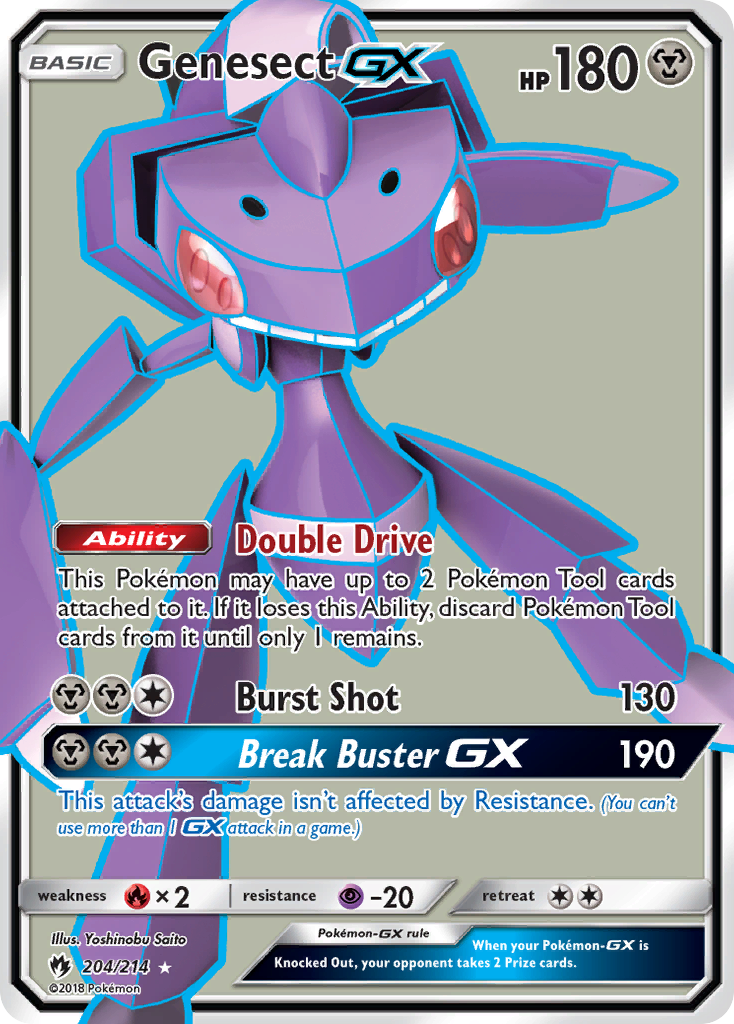 Genesect GX (204/214) [Sun & Moon: Lost Thunder] | Gear Gaming Bentonville