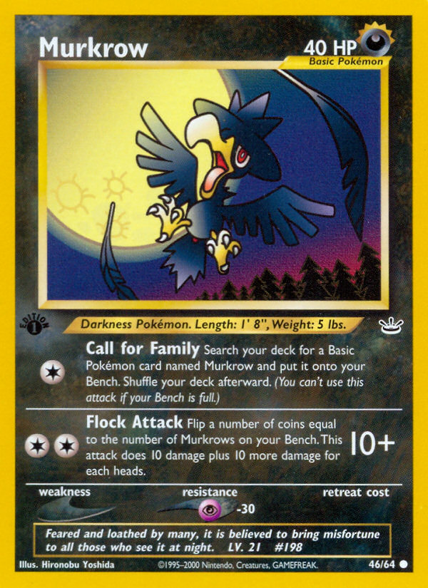 Murkrow (46/64) [Neo Revelation 1st Edition] | Gear Gaming Bentonville