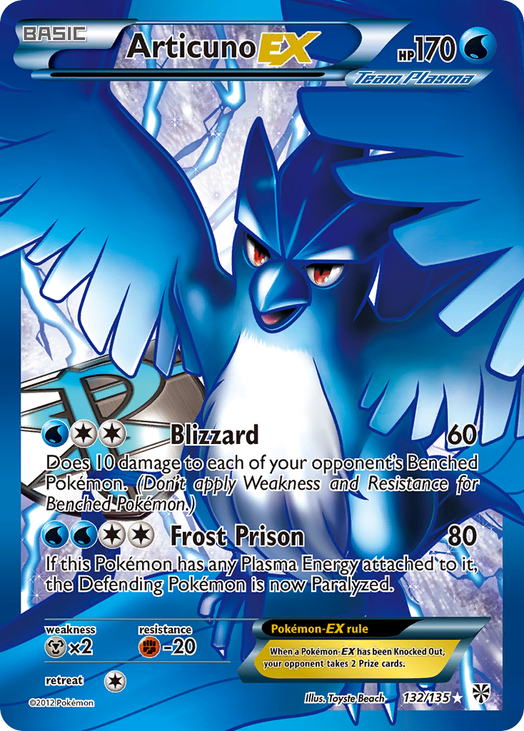 Articuno EX (132/135) [Black & White: Plasma Storm] | Gear Gaming Bentonville