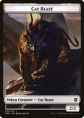 Cat Beast Token [Zendikar Rising] | Gear Gaming Bentonville