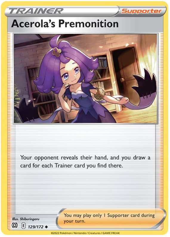 Acerola's Premonition (129/172) [Sword & Shield: Brilliant Stars] | Gear Gaming Bentonville