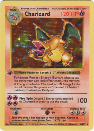 Charizard (4/102) (Shadowless) [Base Set 1st Edition] | Gear Gaming Bentonville