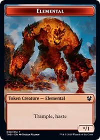 Elemental // Satyr Double-sided Token [Theros Beyond Death Tokens] | Gear Gaming Bentonville