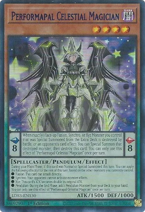 Performapal Celestial Magician (Blue) [LDS3-EN130] Ultra Rare | Gear Gaming Bentonville