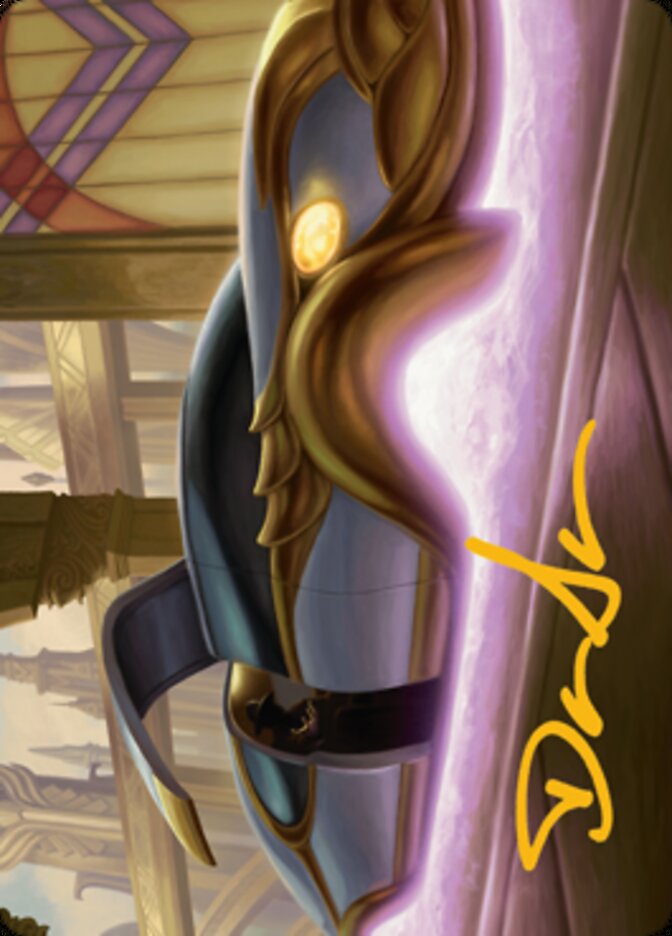 Mysterious Limousine Art Card (Gold-Stamped Signature) [Streets of New Capenna Art Series] | Gear Gaming Bentonville