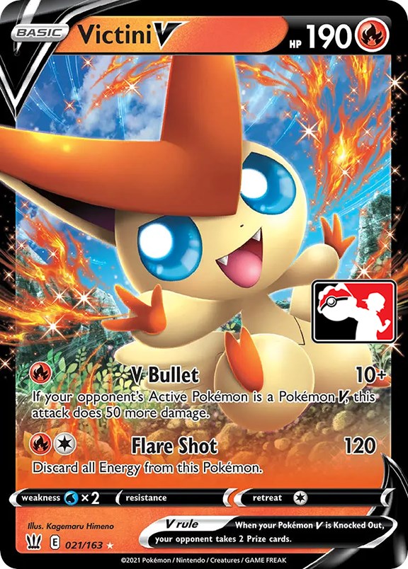 Victini V (021/163) [Prize Pack Series One] | Gear Gaming Bentonville