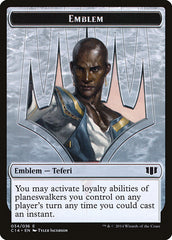 Teferi, Temporal Archmage Emblem // Zombie (011/036) Double-sided Token [Commander 2014 Tokens] | Gear Gaming Bentonville