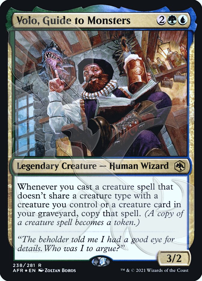 Volo, Guide to Monsters (Ampersand Promo) [Dungeons & Dragons: Adventures in the Forgotten Realms Promos] | Gear Gaming Bentonville