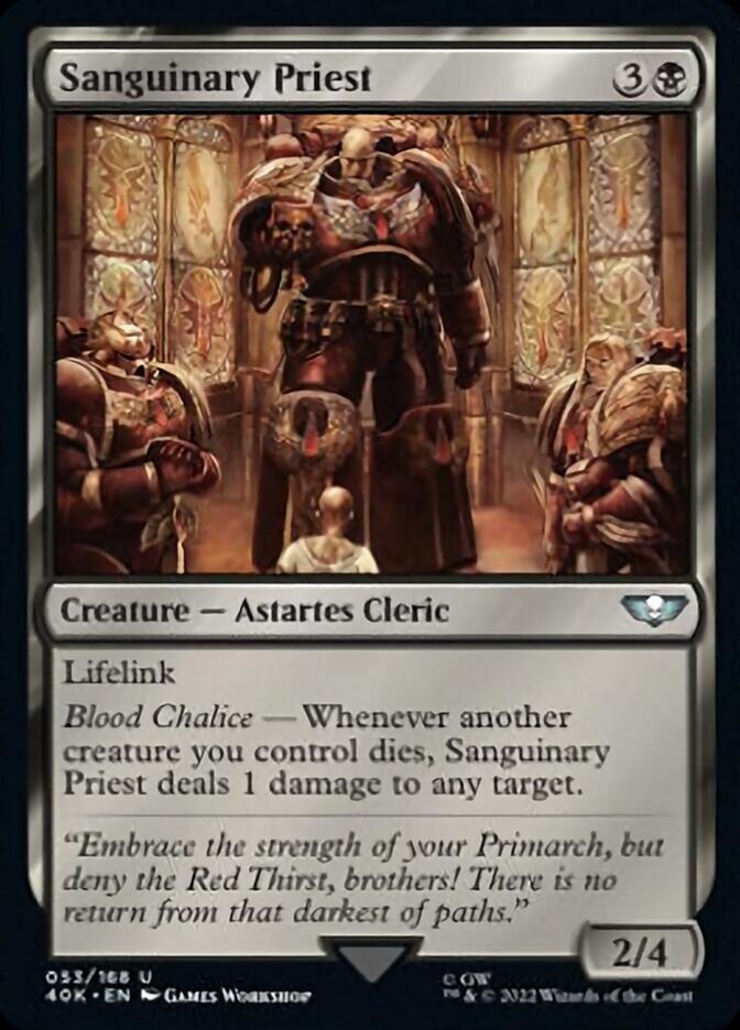 Sanguinary Priest (Surge Foil) [Universes Beyond: Warhammer 40,000] | Gear Gaming Bentonville