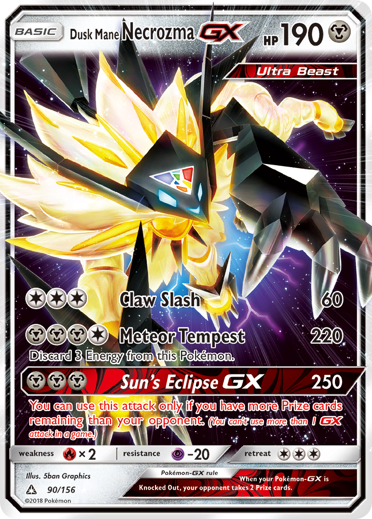 Dusk Mane Necrozma GX (90/156) [Sun & Moon: Ultra Prism] | Gear Gaming Bentonville