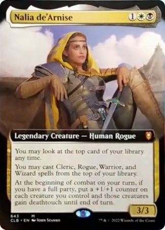 Nalia de'Arnise (Extended Art) [Commander Legends: Battle for Baldur's Gate] | Gear Gaming Bentonville