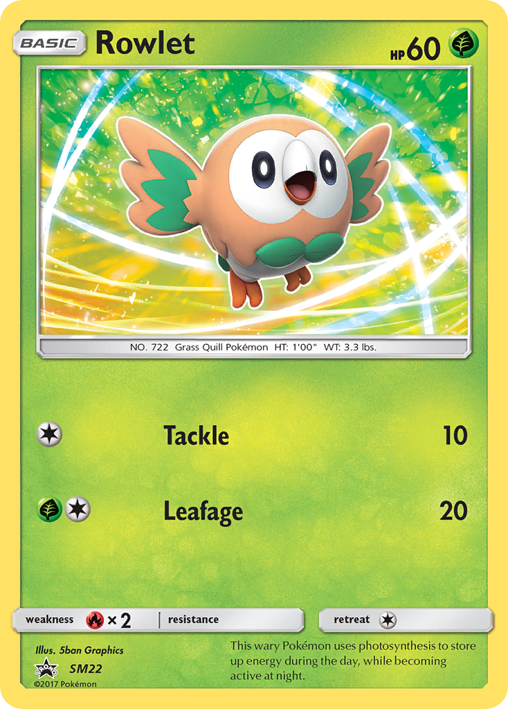 Rowlet (SM22) [Sun & Moon: Black Star Promos] | Gear Gaming Bentonville