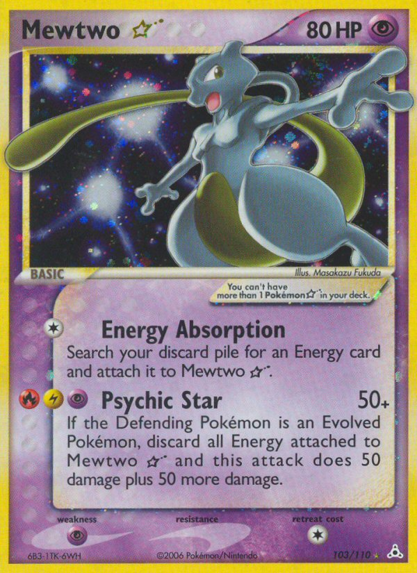 Mewtwo Star (103/110) [EX: Holon Phantoms] | Gear Gaming Bentonville