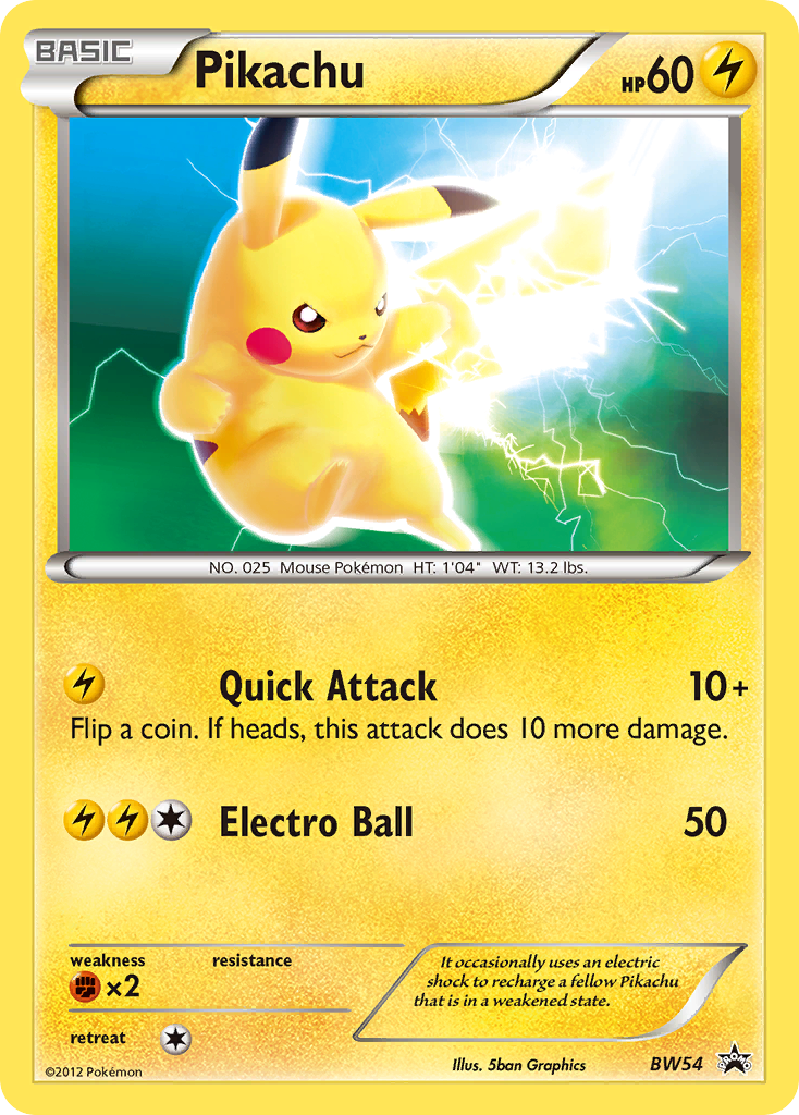 Pikachu (BW54) [Black & White: Black Star Promos] | Gear Gaming Bentonville