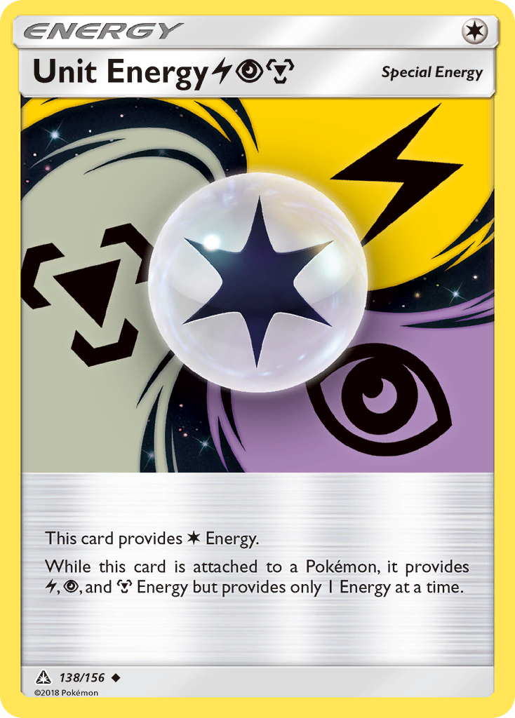 Unit Energy (138/156) (Lightning, Psychic, Metal) [Sun & Moon: Ultra Prism] | Gear Gaming Bentonville