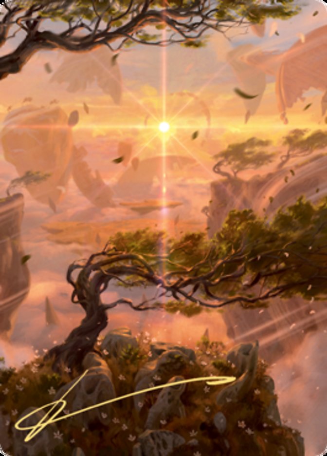 Windswept Heath Art Card (Gold-Stamped Signature) [Zendikar Rising Art Series] | Gear Gaming Bentonville