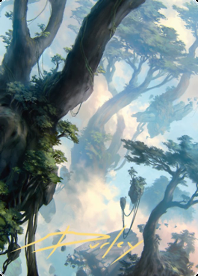 Forest 1 Art Card (Gold-Stamped Signature) [Zendikar Rising Art Series] | Gear Gaming Bentonville