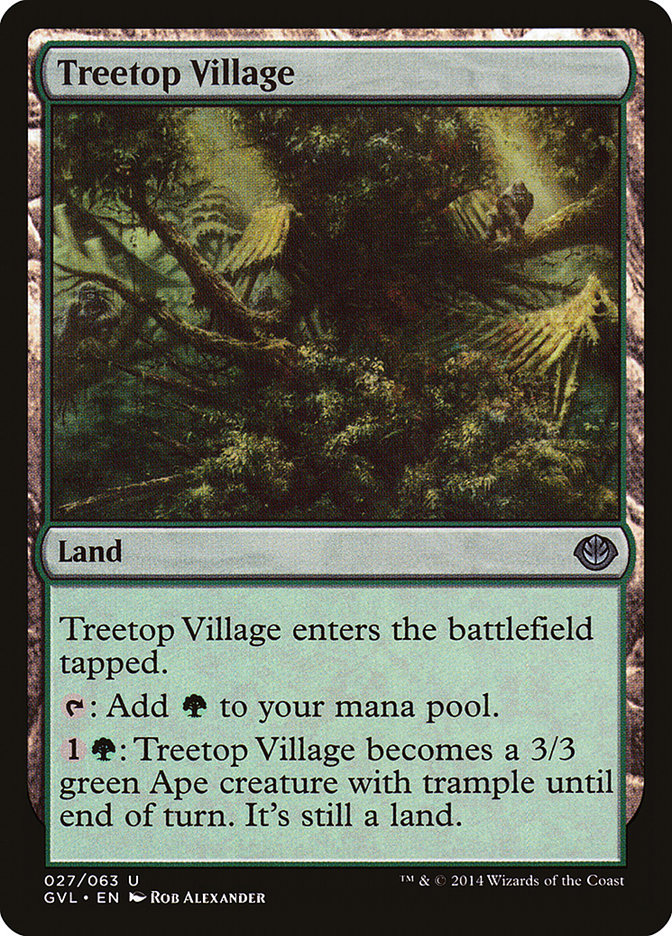 Treetop Village (Garruk vs. Liliana) [Duel Decks Anthology] | Gear Gaming Bentonville