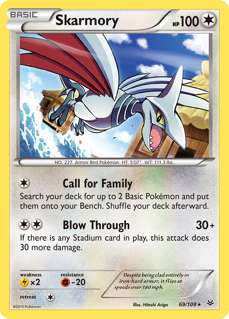 Skarmory (69/108) [XY: Roaring Skies] | Gear Gaming Bentonville