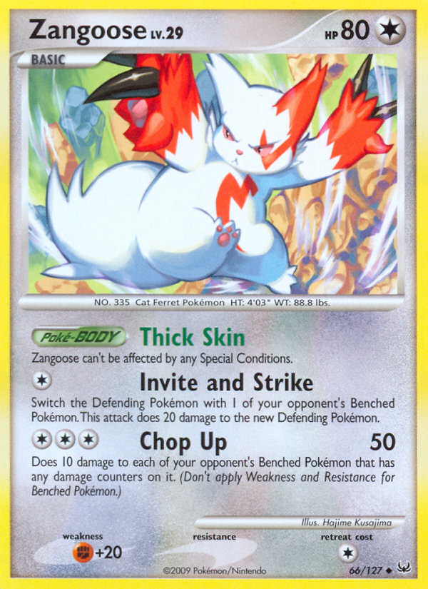 Zangoose (66/127) [Platinum: Base Set] | Gear Gaming Bentonville