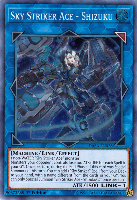 Sky Striker Ace - Shizuku [DASA-EN028] Super Rare | Gear Gaming Bentonville