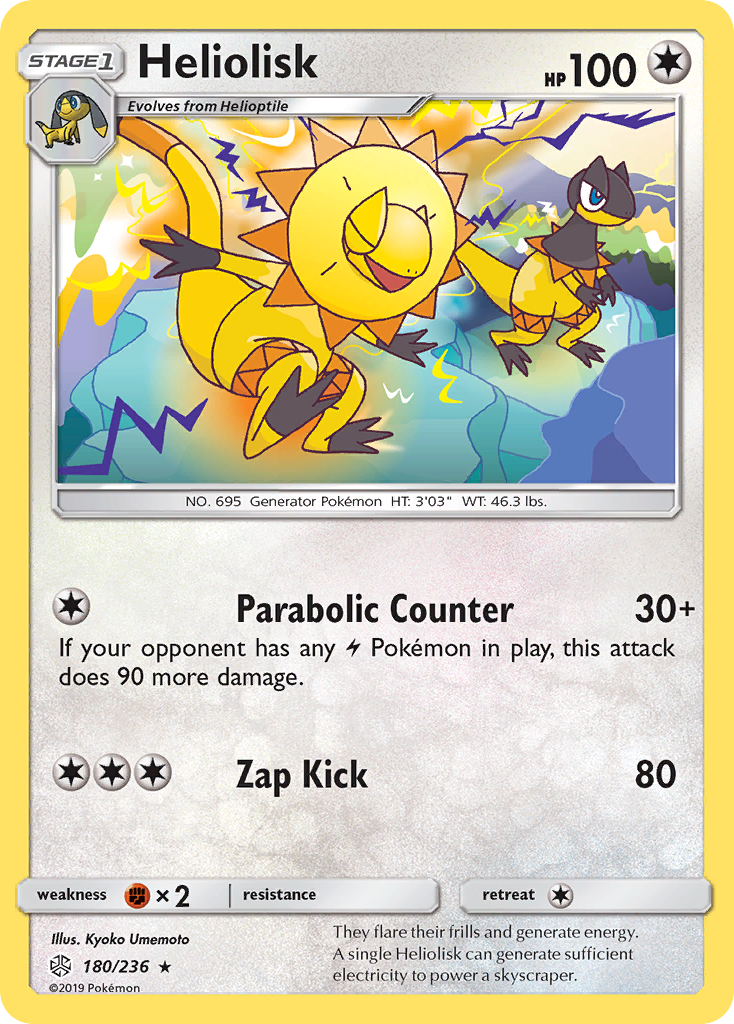 Heliolisk (180/236) [Sun & Moon: Cosmic Eclipse] | Gear Gaming Bentonville