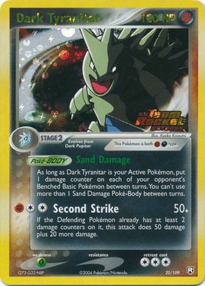 Dark Tyranitar (20/109) (Stamped) [EX: Team Rocket Returns] | Gear Gaming Bentonville