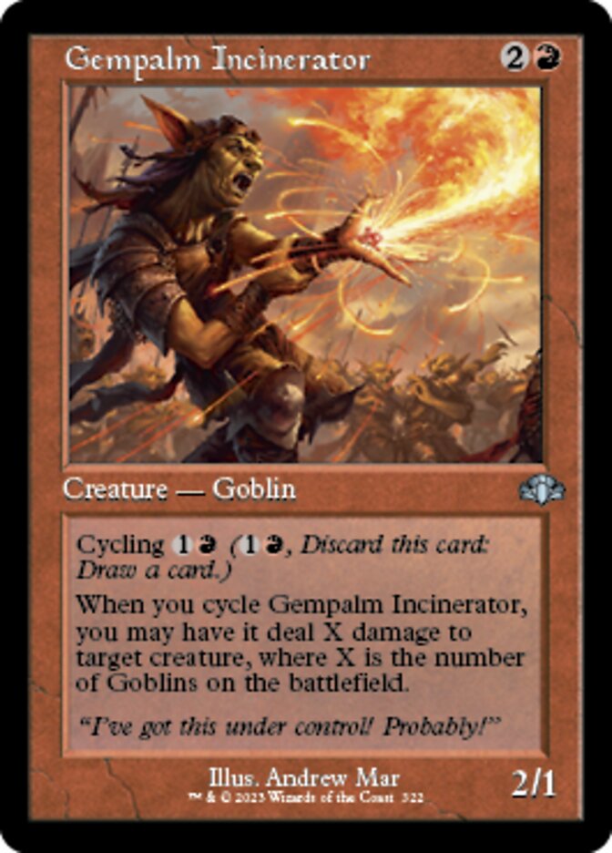 Gempalm Incinerator (Retro) [Dominaria Remastered] | Gear Gaming Bentonville