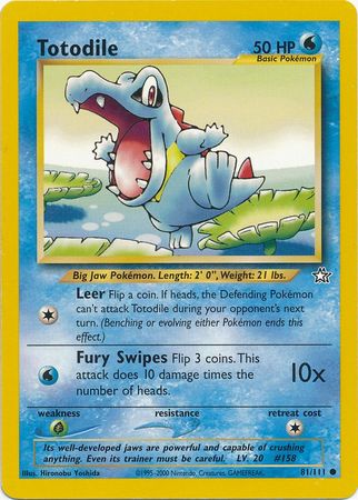 Totodile (81/111) [Neo Genesis Unlimited] | Gear Gaming Bentonville