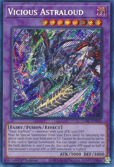 Vicious Astraloud [CYAC-EN036] Secret Rare | Gear Gaming Bentonville