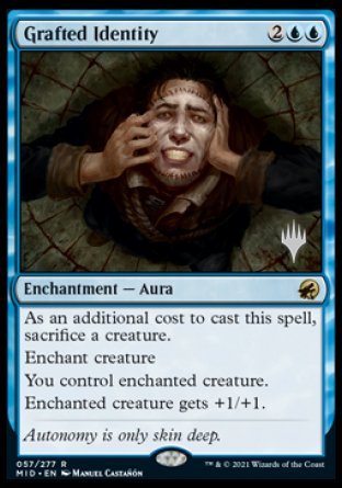 Grafted Identity (Promo Pack) [Innistrad: Midnight Hunt Promos] | Gear Gaming Bentonville