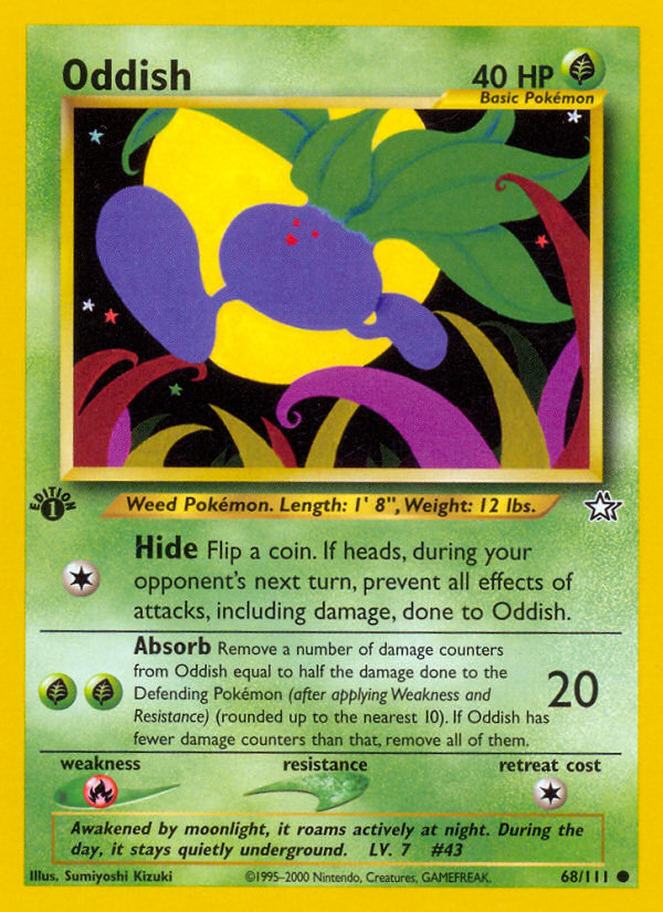 Oddish (68/111) [Neo Genesis 1st Edition] | Gear Gaming Bentonville