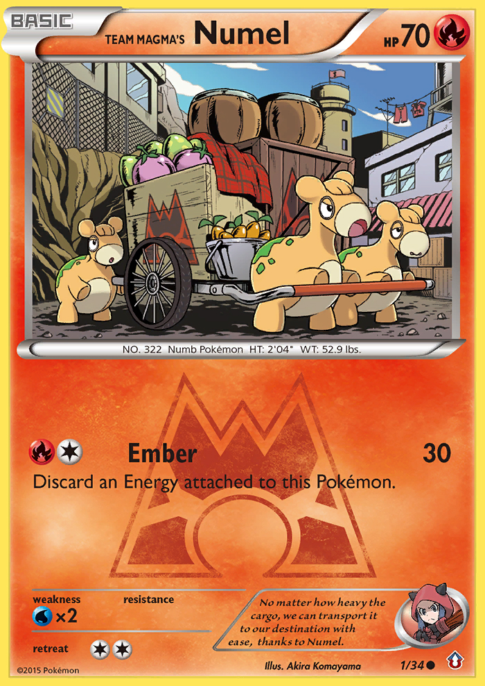 Team Magma's Numel (1/34) [XY: Double Crisis] | Gear Gaming Bentonville