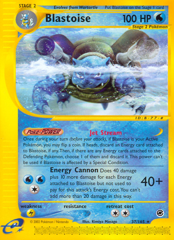 Blastoise (37/165) [Expedition: Base Set] | Gear Gaming Bentonville