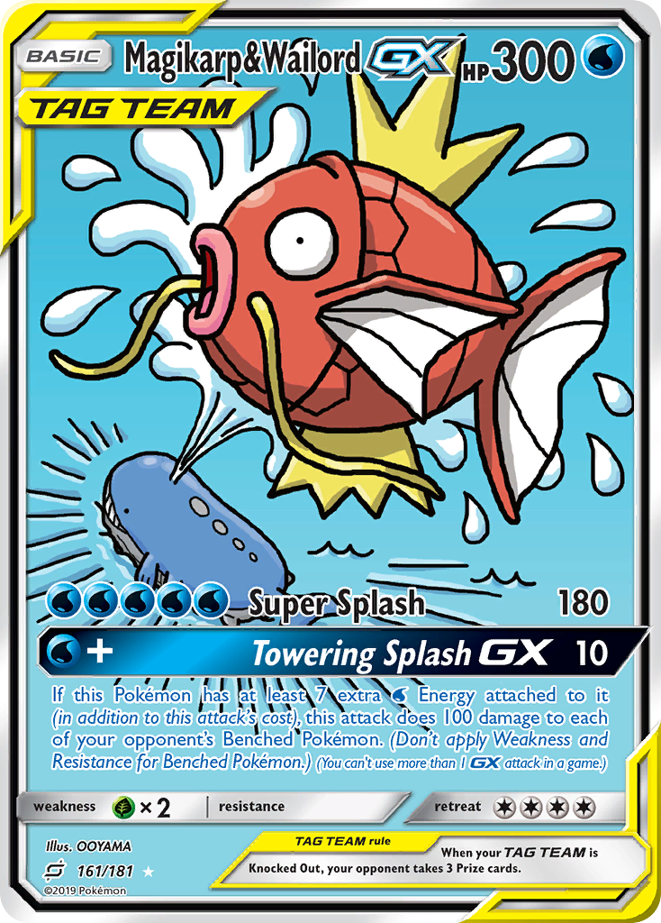 Magikarp & Wailord GX (161/181) [Sun & Moon: Team Up] | Gear Gaming Bentonville